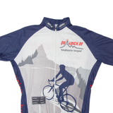 MAISCH Cycling Full Zip Mens Jersey Blue S