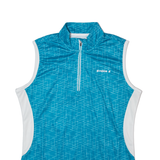 STOKE Cycling Womens Jersey Green Sleeveless 1/2 Zip M