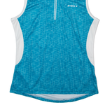 STOKE Cycling Womens Jersey Green Sleeveless 1/2 Zip M