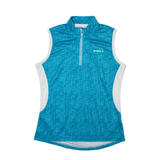 STOKE Cycling Womens Jersey Green Sleeveless 1/2 Zip M