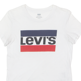 LEVI'S Mens T-Shirt White Crew Neck XS