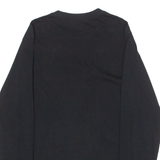 VANS Classic Fit Mens T-Shirt Black Long Sleeve Crew Neck S