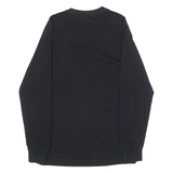 VANS Classic Fit Mens T-Shirt Black Long Sleeve Crew Neck S