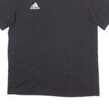 ADIDAS Mens T-Shirt Black V-Neck M