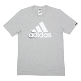 ADIDAS Mens T-Shirt Grey Crew Neck S