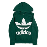 ADIDAS Womens Green Hoodie UK 6