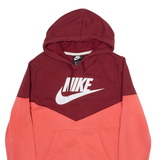 NIKE Womens Red Hoodie M