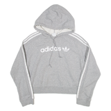 ADIDAS Womens Grey Hoodie UK 10