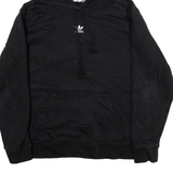 ADIDAS Womens Black Hoodie UK 14