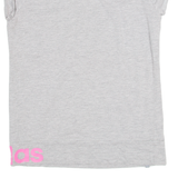ADIDAS Womens T-Shirt Grey UK 10