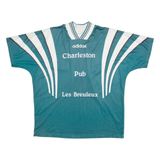 ADIDAS Charleston Pub Mens T-Shirt Green V-Neck L