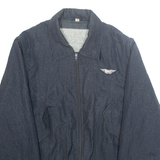 MASTER STYLE Mens Jacket Black Nylon M