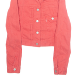 LEVI'S Womens Denim Jacket Orange XS