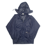 K.WAY Mens Rain Jacket Blue Hooded M