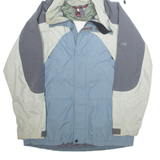 MAMMUT Mens Rain Jacket Blue Hooded L