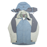 MAMMUT Mens Rain Jacket Blue Hooded L