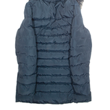 KANGOL Womens Parka Coat Blue Hooded S