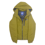 NIKE Mens Puffer Coat Green Hooded S