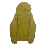 NIKE Mens Puffer Coat Green Hooded S