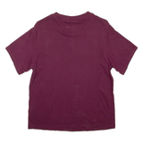 ADIDAS Womens T-Shirt Maroon UK 6