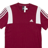 ADIDAS Mens T-Shirt Maroon S