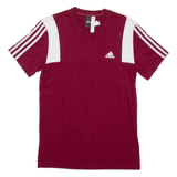 ADIDAS Mens T-Shirt Maroon S