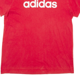 ADIDAS Womens T-Shirt Red S
