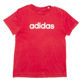ADIDAS Womens T-Shirt Red S