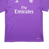 ADIDAS Real Madrid Vadais 18 Mens Football Shirt T-Shirt Purple XL