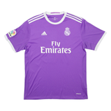 ADIDAS Real Madrid Vadais 18 Mens Football Shirt T-Shirt Purple XL
