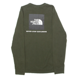 THE NORTH FACE Mens T-Shirt Green Long Sleeve Crew Neck S