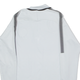 NIKE Paris St Germain Training Mens Football Shirt Jersey Grey 1/4 Zip S