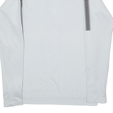 NIKE Paris St Germain Training Mens Football Shirt Jersey Grey 1/4 Zip S