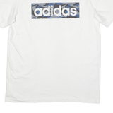 ADIDAS Mens T-Shirt White Crew Neck M