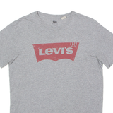 LEVI'S Mens T-Shirt Grey Crew Neck M