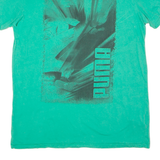 PUMA Mens T-Shirt Green Crew Neck M