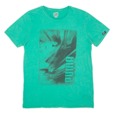 PUMA Mens T-Shirt Green Crew Neck M