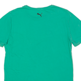 PUMA Mens T-Shirt Green Crew Neck M