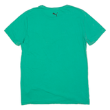 PUMA Mens T-Shirt Green Crew Neck M