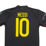 FC Barcelona Messi #10 Fan Mens Football Shirt Jersey Black V-Neck S