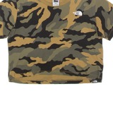 THE NORTH FACE Camoflauge Womens T-Shirt Green Crew Neck XS