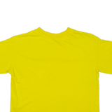CHAMPION Womens T-Shirt Yellow Crew Neck S