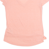 ADIDAS Womens T-Shirt Pink V-Neck XS