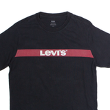 LEVI'S Mens T-Shirt Black Crew Neck S