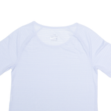 NIKE Womens T-Shirt Blue Crew Neck S