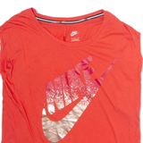 NIKE Womens T-Shirt Red Sleeveless S