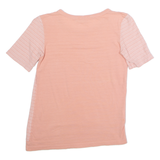 LACOSTE Womens T-Shirt Pink Crew Neck UK 6