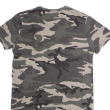 ASHES TO DUST Camouflage Mens T-Shirt Green Crew Neck S