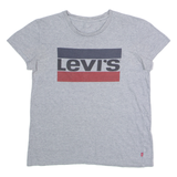 LEVI'S Mens T-Shirt Grey Crew Neck S