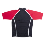 GILBERTS Striped Rugby Mens Jersey Red Button Neck M